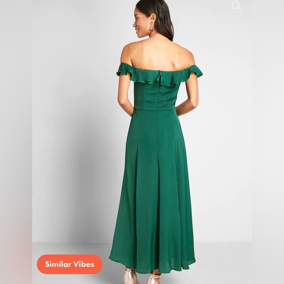 ModCloth Ruffled and Radiant Off-the-Shoulder Dress - Picture 2 of 4